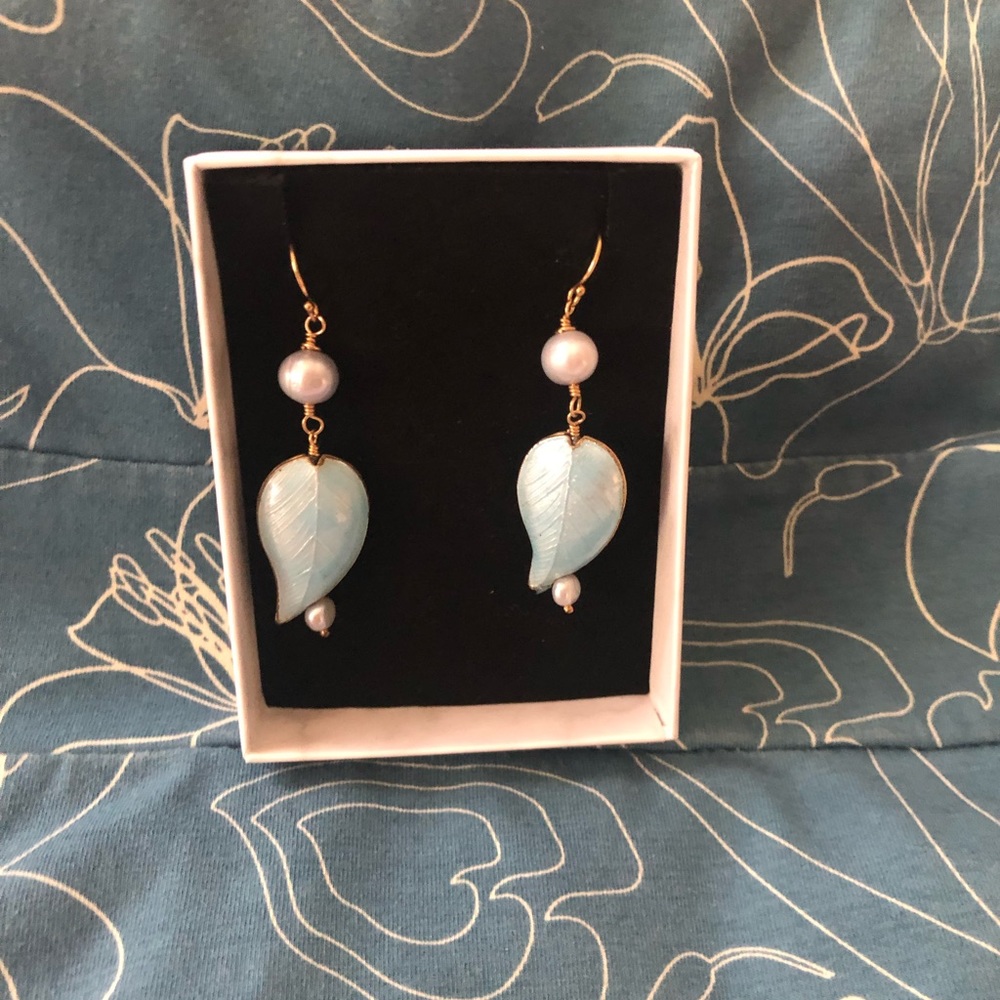 Light blue earrings